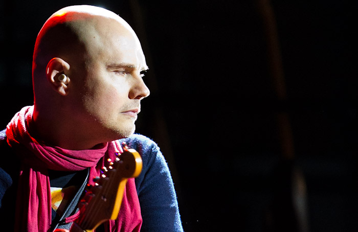 SMASHING PUMPKINS performs at The Boulevard Pool at The Cosmopolitan of Las Vegas in Las Vegas, NV on October 8, 2011
