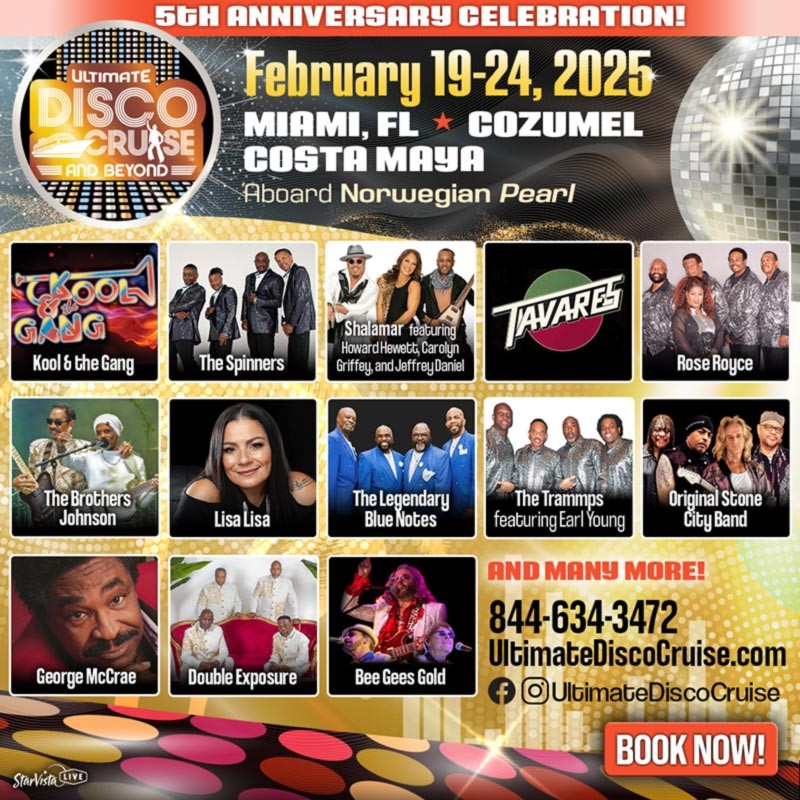 KOOL & THE GANG SET TO SAIL ON THE 2025 ULTIMATE DISCO CRUISE & BEYOND