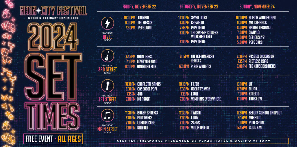 Neon City Festival Shares "Know Before You Go" Guide for November 2224